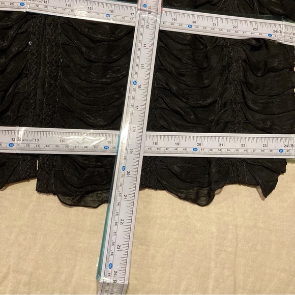 R&M Richards Black Ribbon Formal Jacket with Sequin Embellishments - Picture 3 of 15